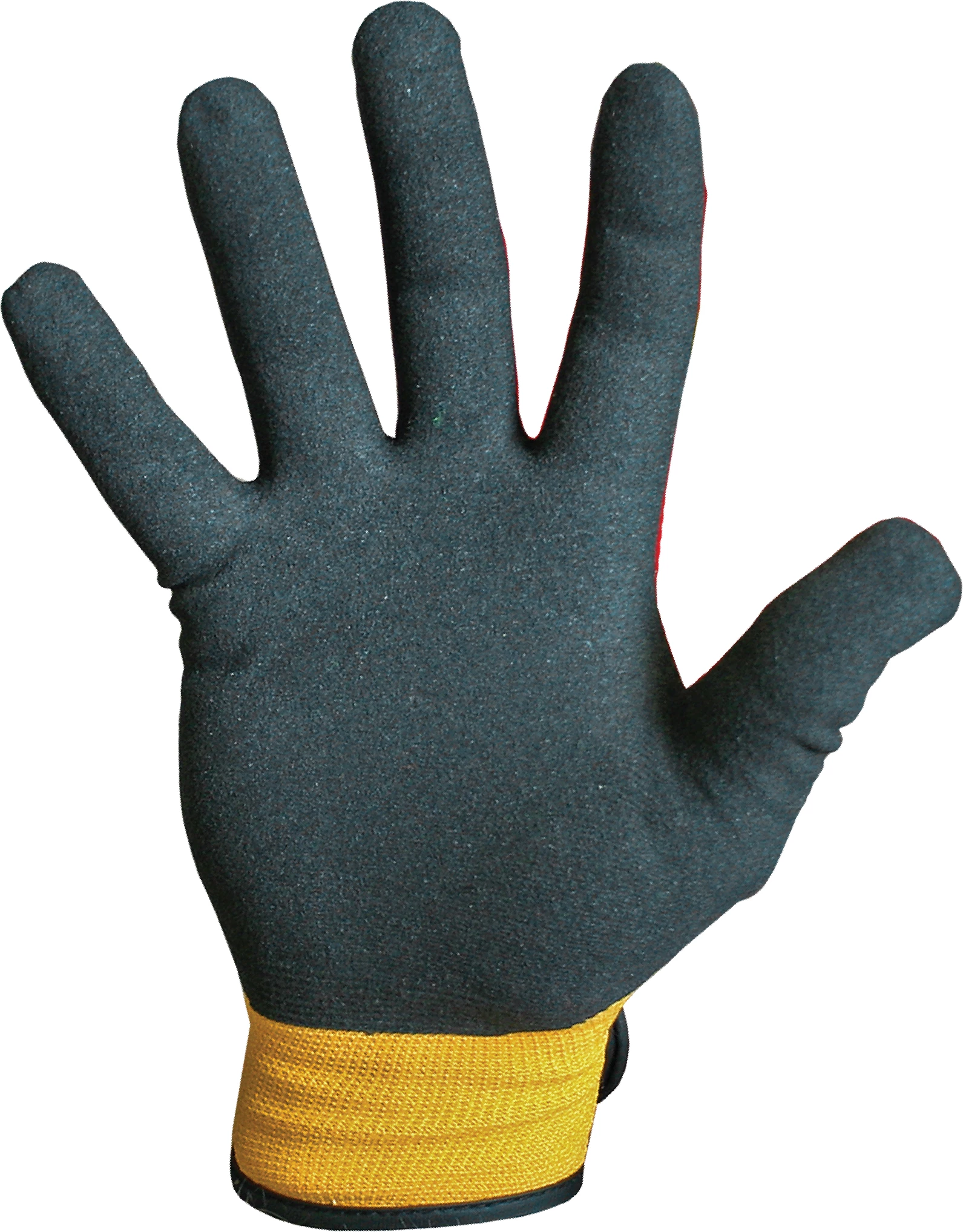 Doreza mbrojtëse CAT Nylon/Nitrile L CAT 017416, e zezë/portokalli