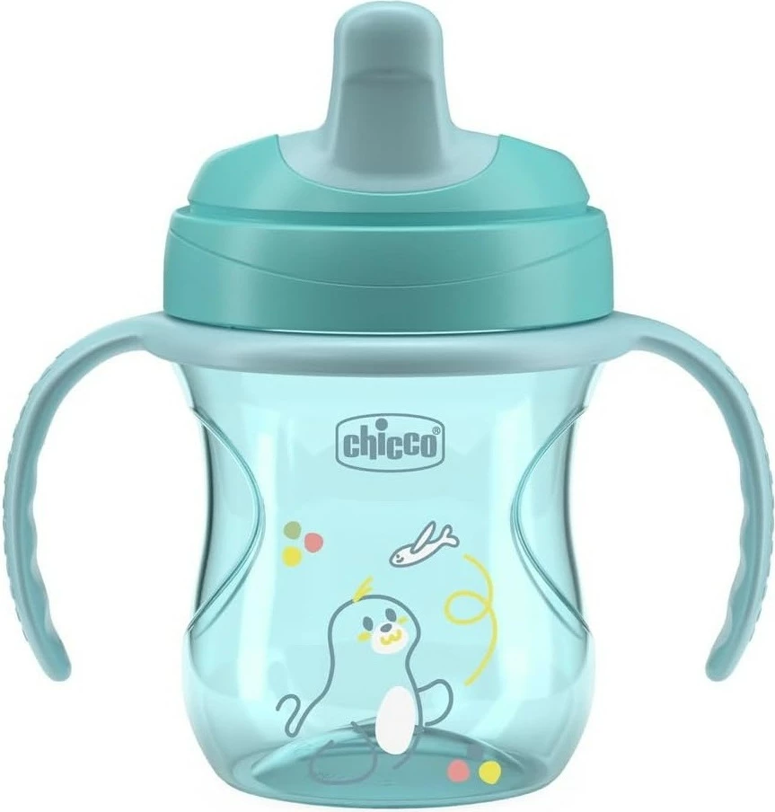 Shishe për pije jo-rrjedhëse Chicco, 6m+, 200ml