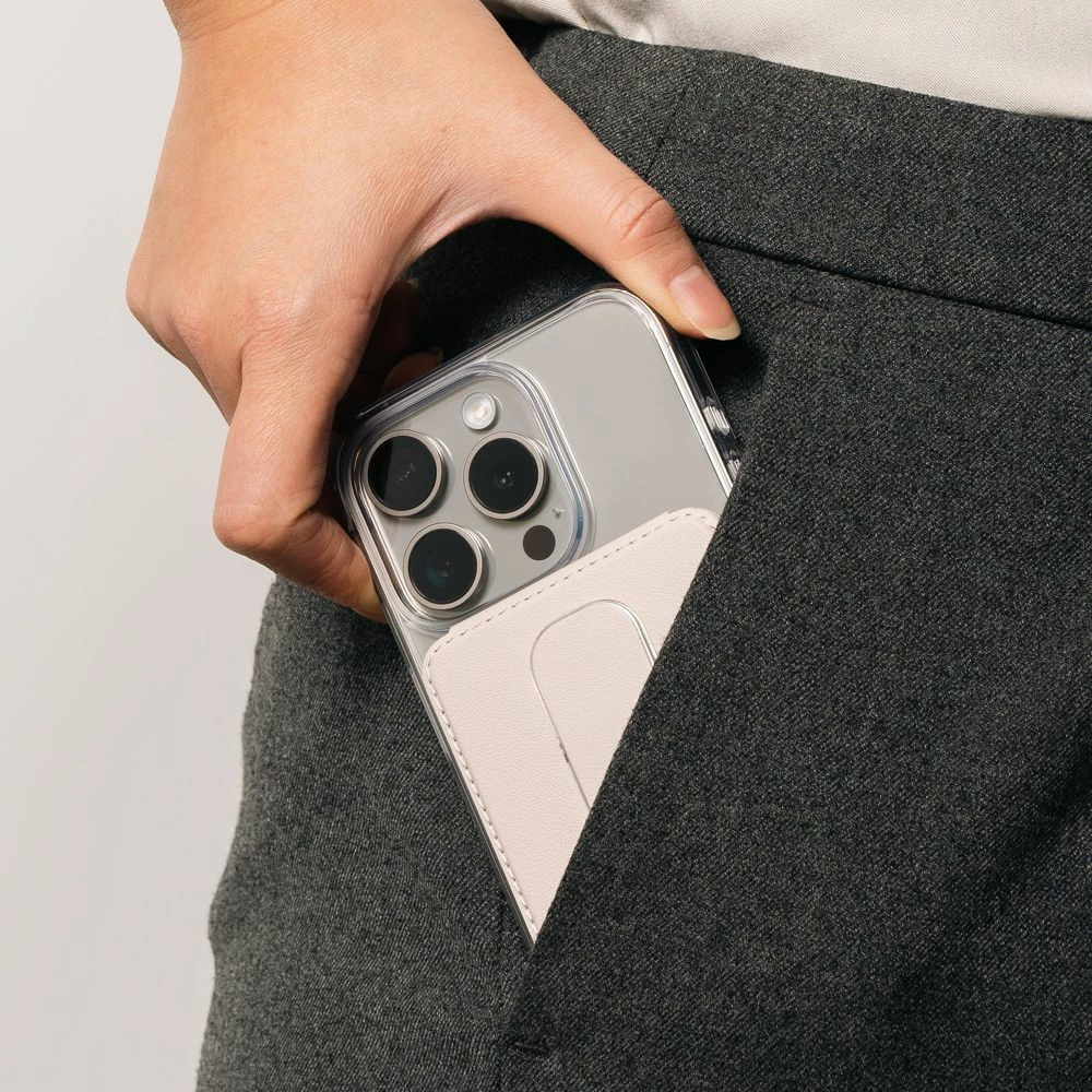 Mbajtës kartelash me magnet Ringke Wallet Slide Grip MagSafe, i zi