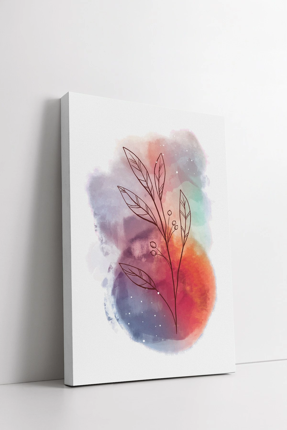 Set pikturash dekorative në kanavacë, shumëngjyrëshe, 3 pjesë, Wallity, 40x60cm