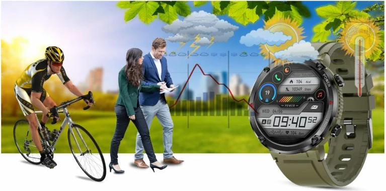 Smartwatch Gravity për të gjithë, e zezë