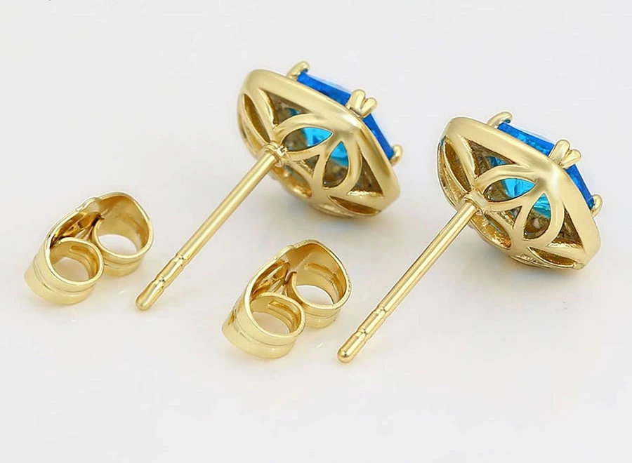 Vathë me gurë të kaltër, 14K VM1