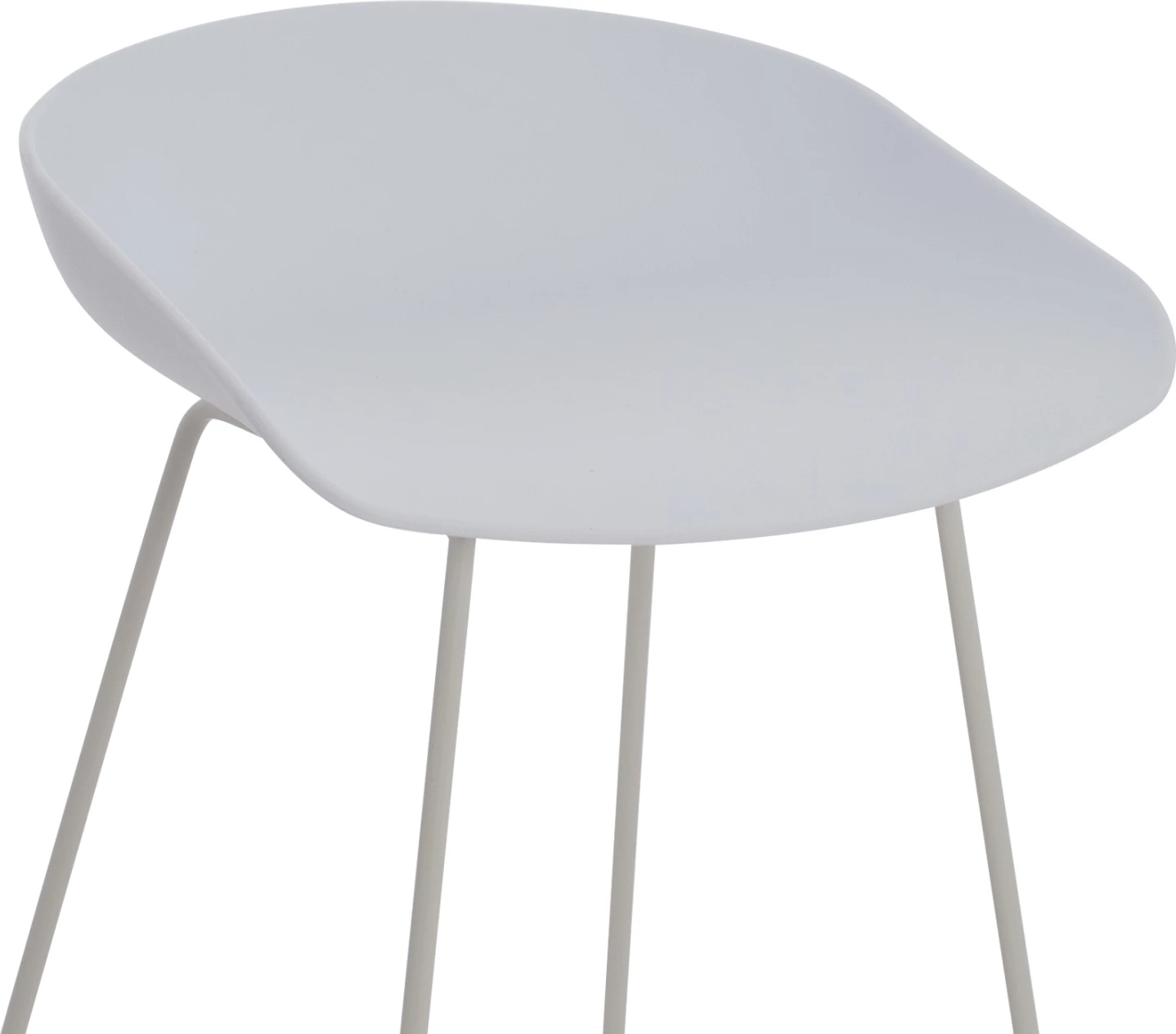 Karrige për bar FH9299.01, e bardhë, lartësi mesatare, 44x44x74, set prej 2 copë