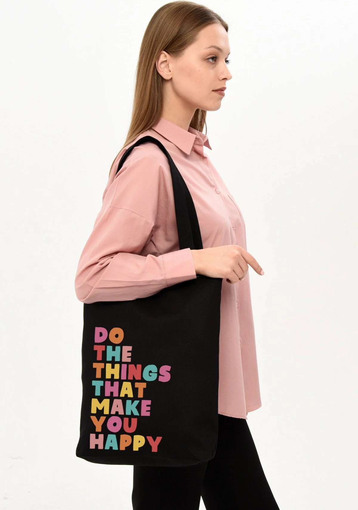 Çantë tote Zoozie Bags, 1473, e zezë, 35x40x8cm