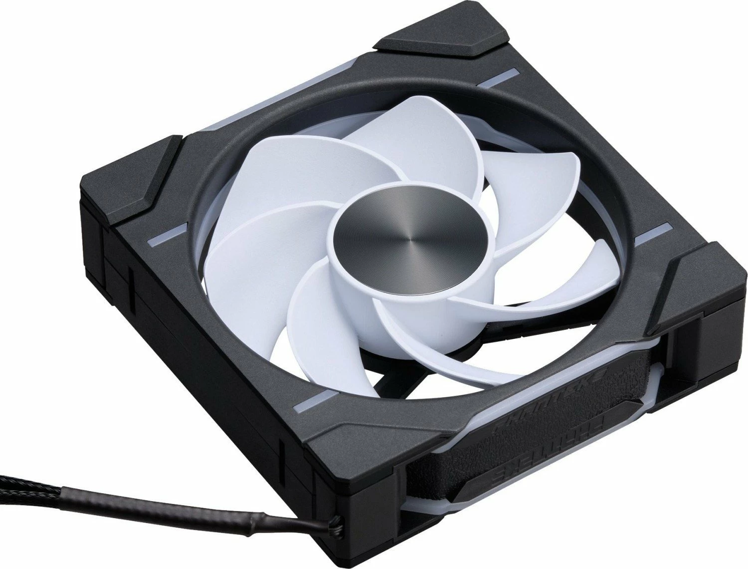 Ventilator PC Phanteks D30-120 PH-F120D30R_DRGB_PWM_BK01, 120mm, PWM 4-pin, D-RGB, 30mm, i zi/bardhë, 1 copë