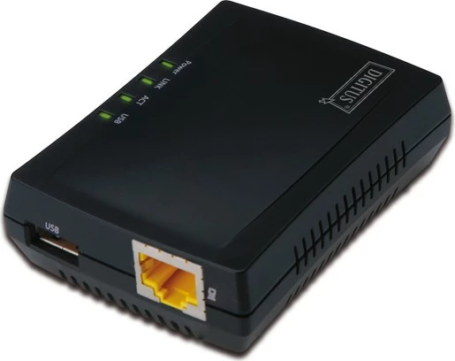 Server printimi multifunksional Digitus DN-13020, 1x USB 2.0, 1x RJ45, LAN 10/100Mbps, i zi
