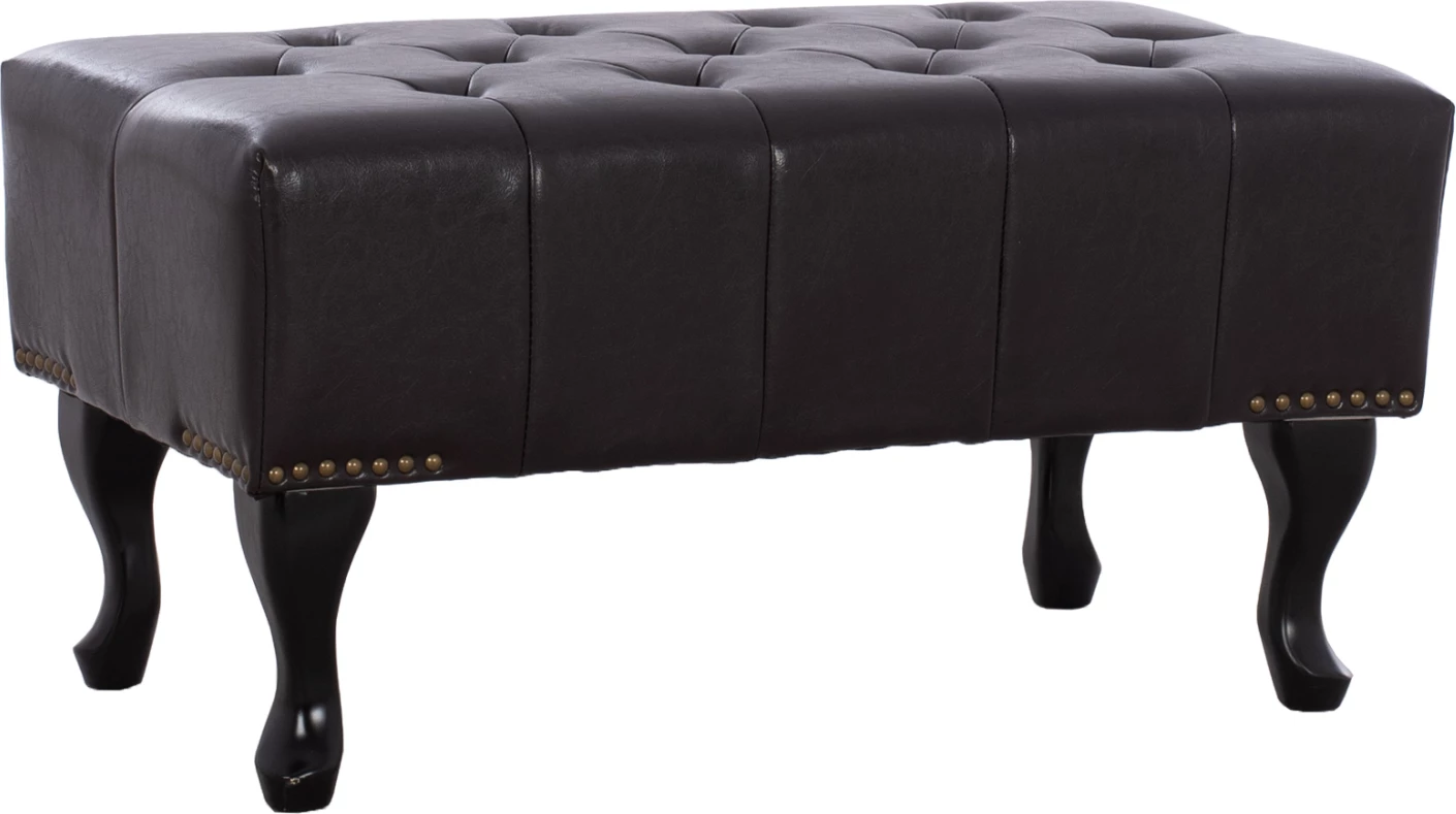 Stol për piano t.Chesterfield EMMA FH226.01 PU ngjyrë kafe e errët 80x44x39 cm