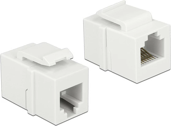 Modul Keystone DeLOCK 86380, bashkues RJ12-RJ12, i bardhë