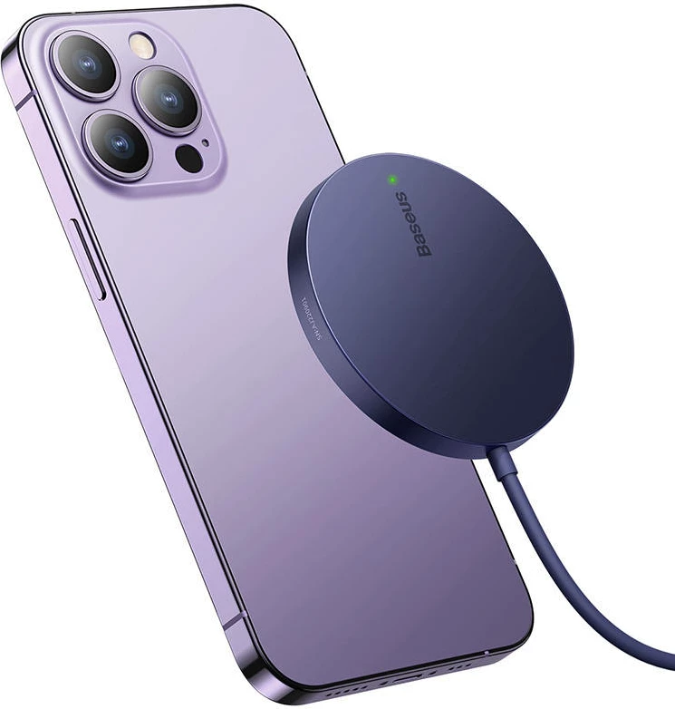 Karikues wireless magnetik Baseus Simple Mini3, 15W, vjollcë