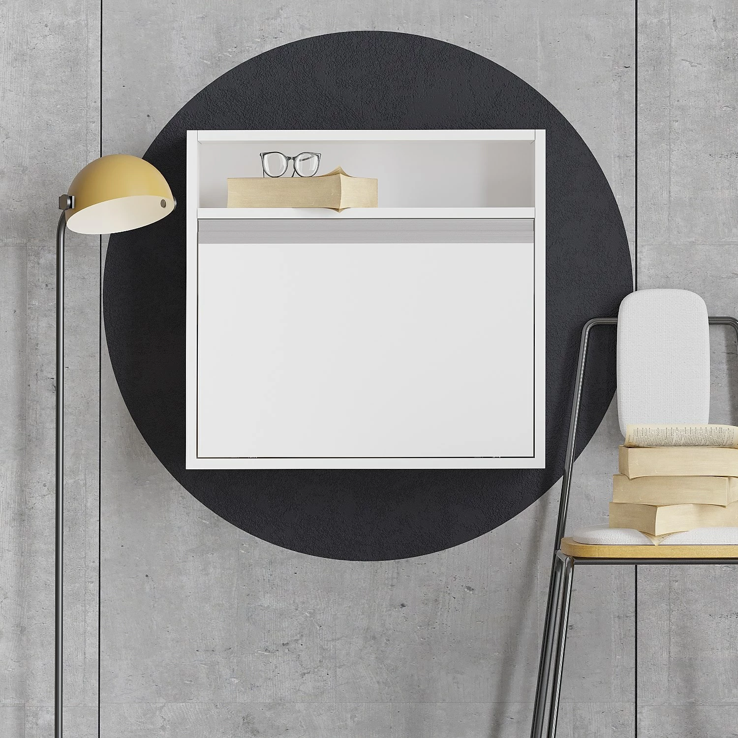 Tavolinë studimi Hanah Home, Optimum, e bardhë