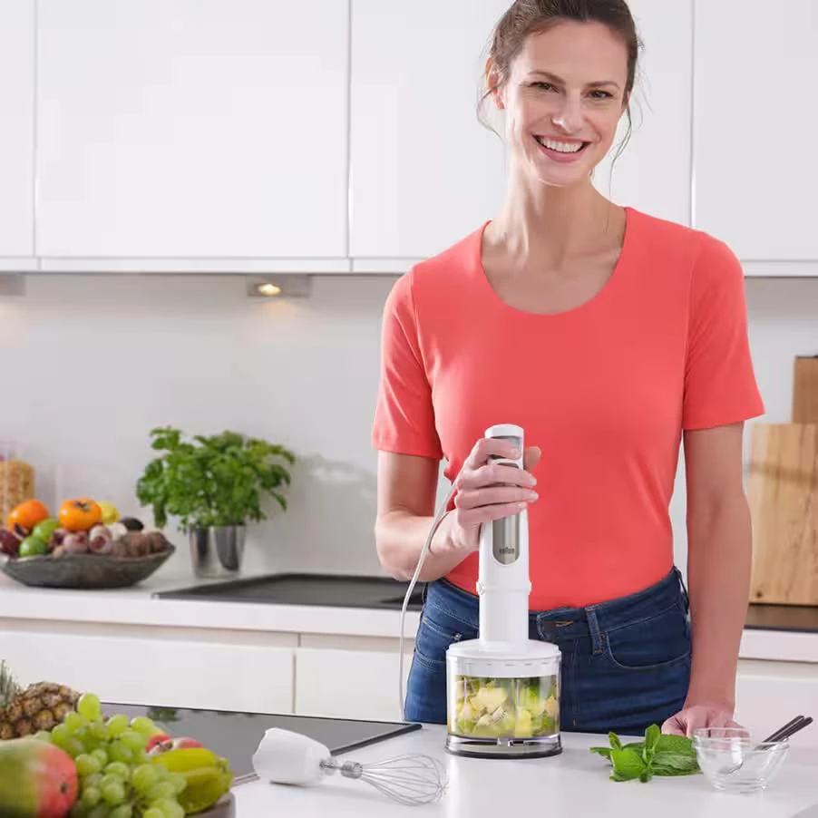 Blender dore, Braun, MQ7035BI, 1000 W, gotë 600 ml, grirës 500 ml, e zezë