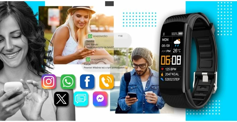 Smartwatch Giewont, zi e kaltër