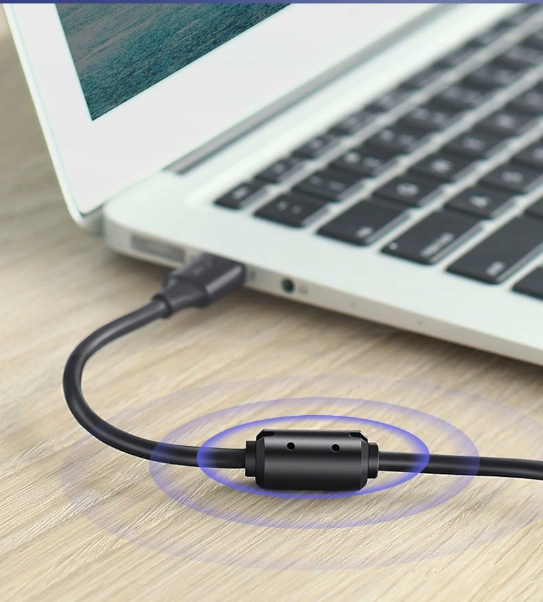 Kabllo printeri Ugreen USB-B në USB-A, 1.5m, e zezë