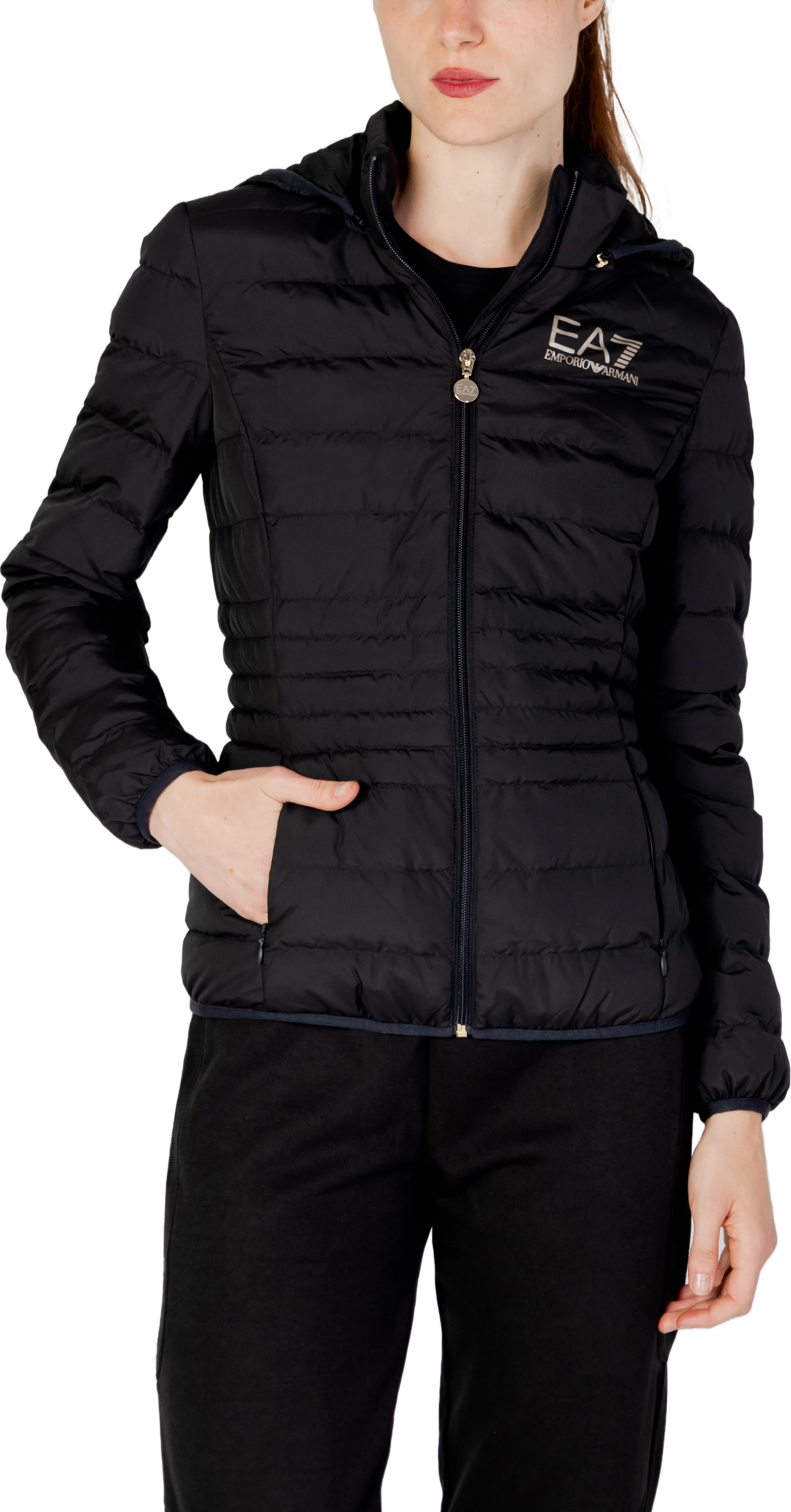 Jakne bomber për femra EA7 8NTB23 TNF8Z, e zezë me të artë
