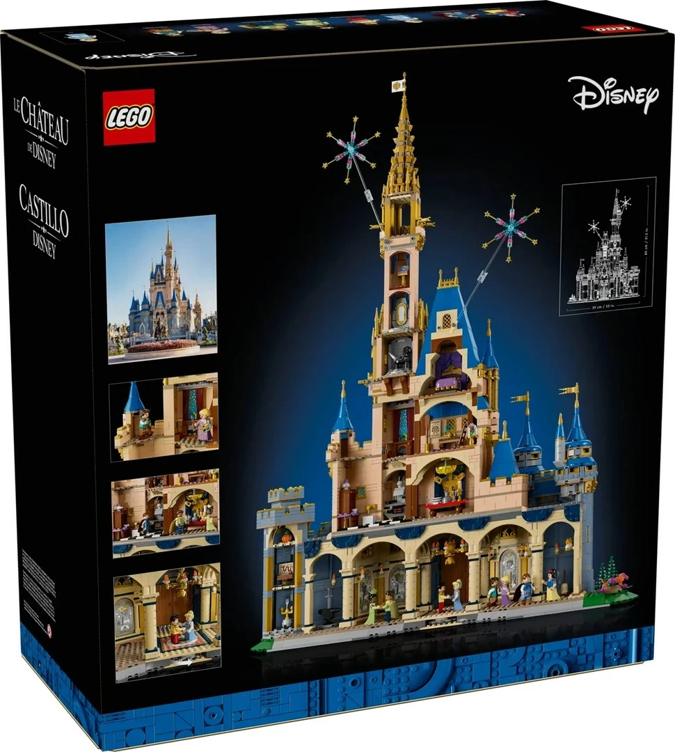 Set LEGO Disney Castle 43222, 4857 pjesë, me 8 minifigura