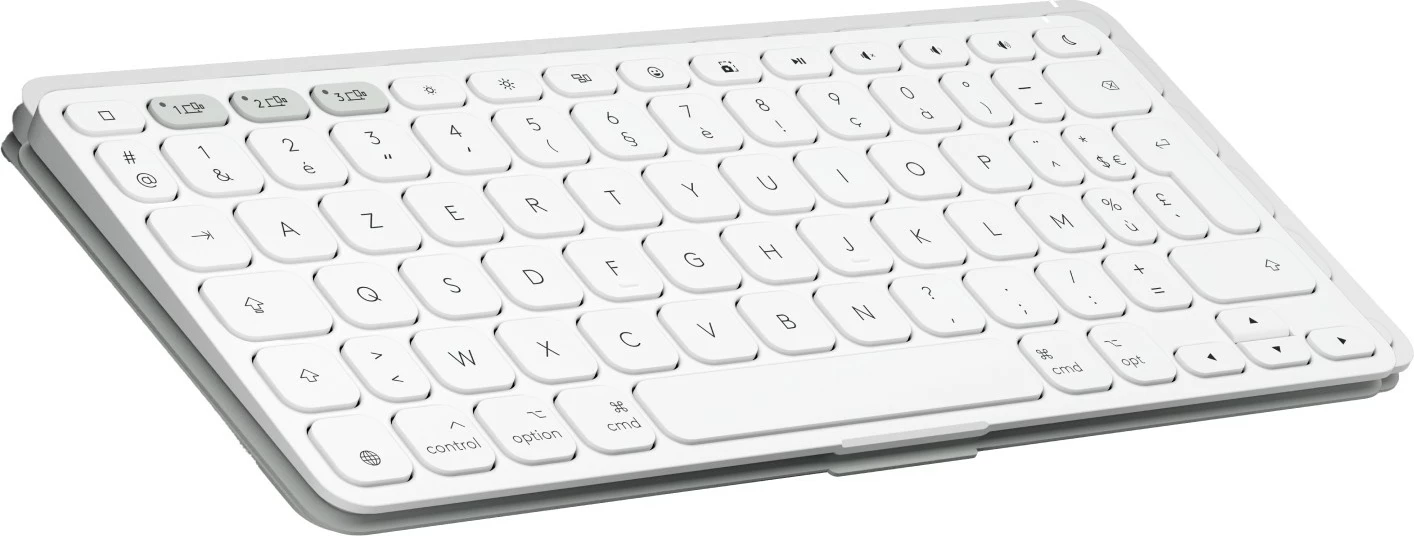 Tastierë mini Logitech Keys-To-Go 2, Bluetooth, AZERTY, e bardhë
