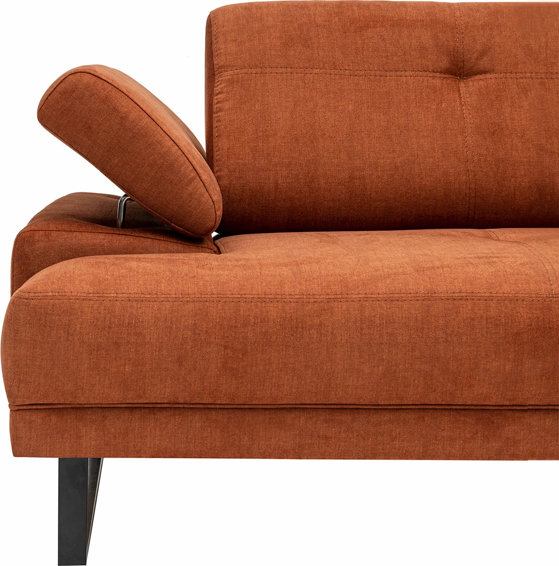 Këndore e madhe, ngjyrë portokalli, Atelier del Sofa Mustang, këndi i djathtë