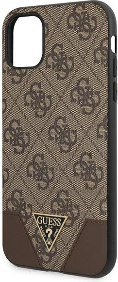 Mbështjellës Guess 4G Triangle Collection për iPhone 11/Xr 6.1", Kafe