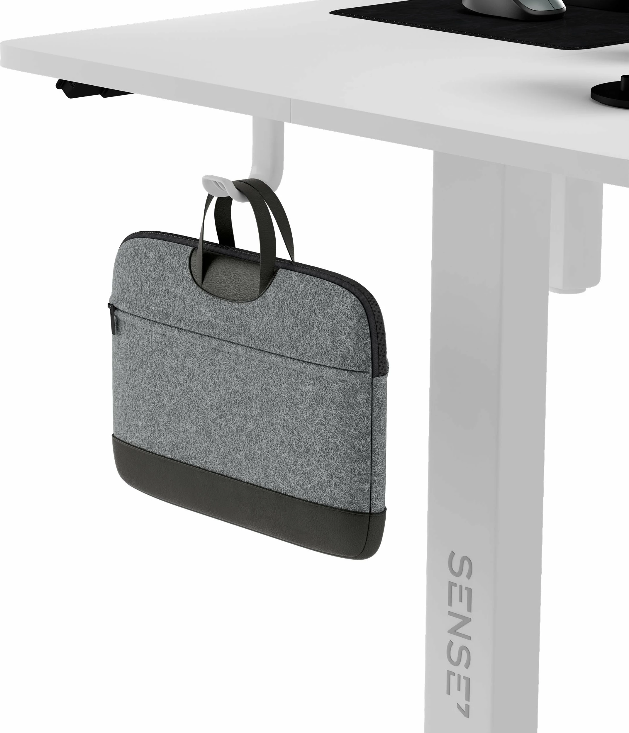 Tavolinë elektrike SENSE7 NOJO 120x60 cm, rregullim lartësie 72-118 cm, e bardhë