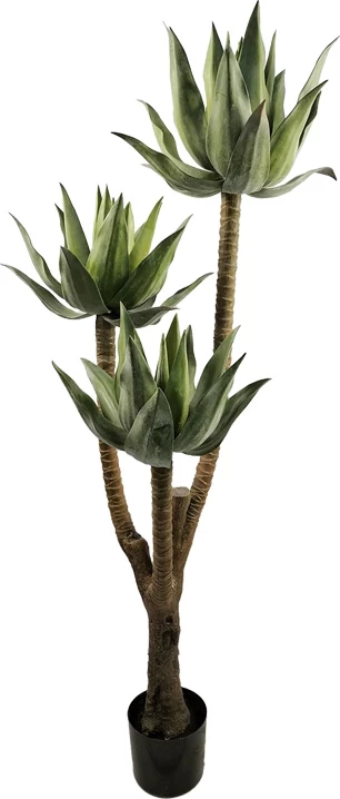 Bimë dekorative lotus në vazo, ngjyrë e gjelbër, 150cm