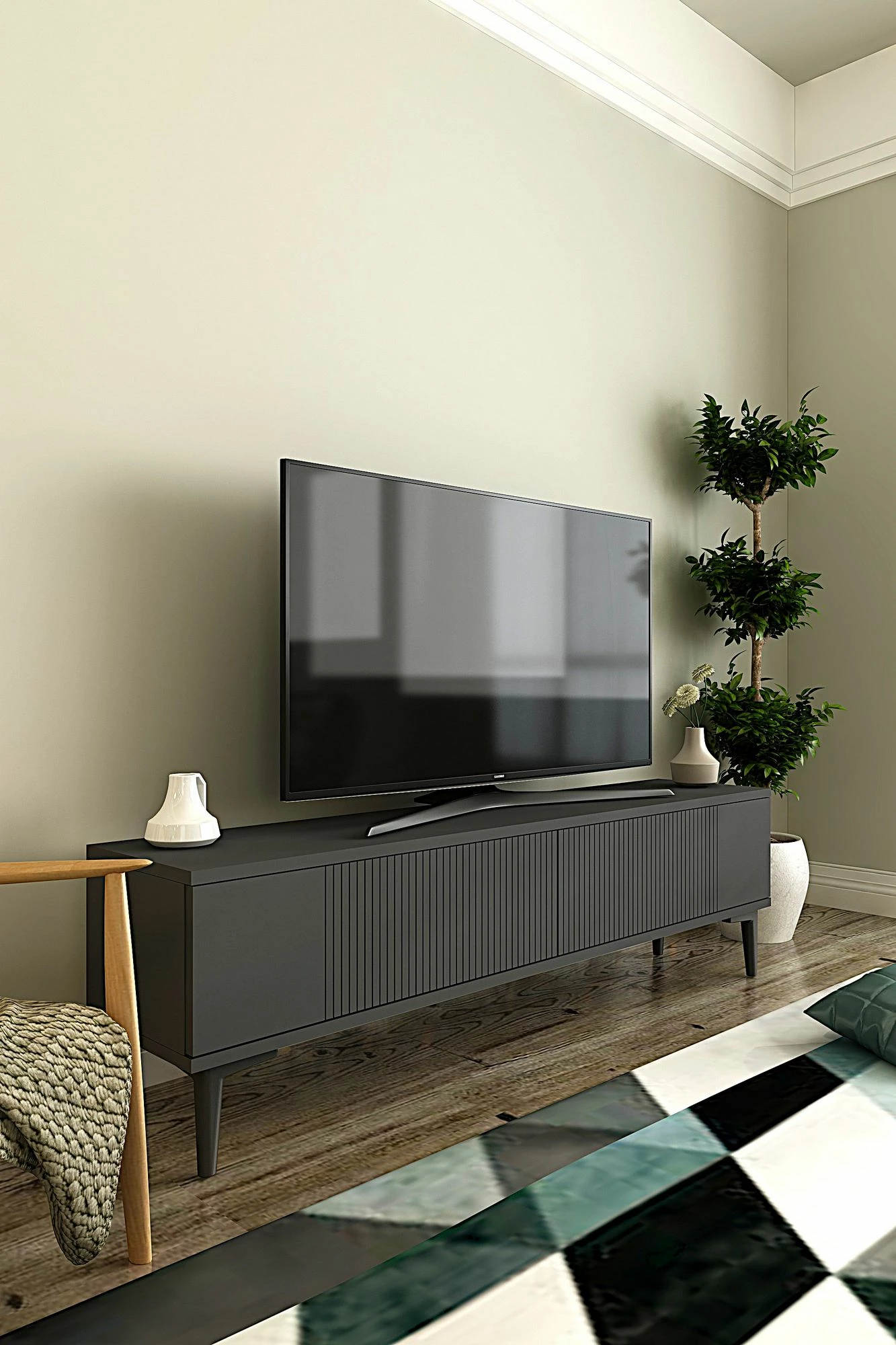 Komodë TV Skye Decor, Corsa 120, antracit