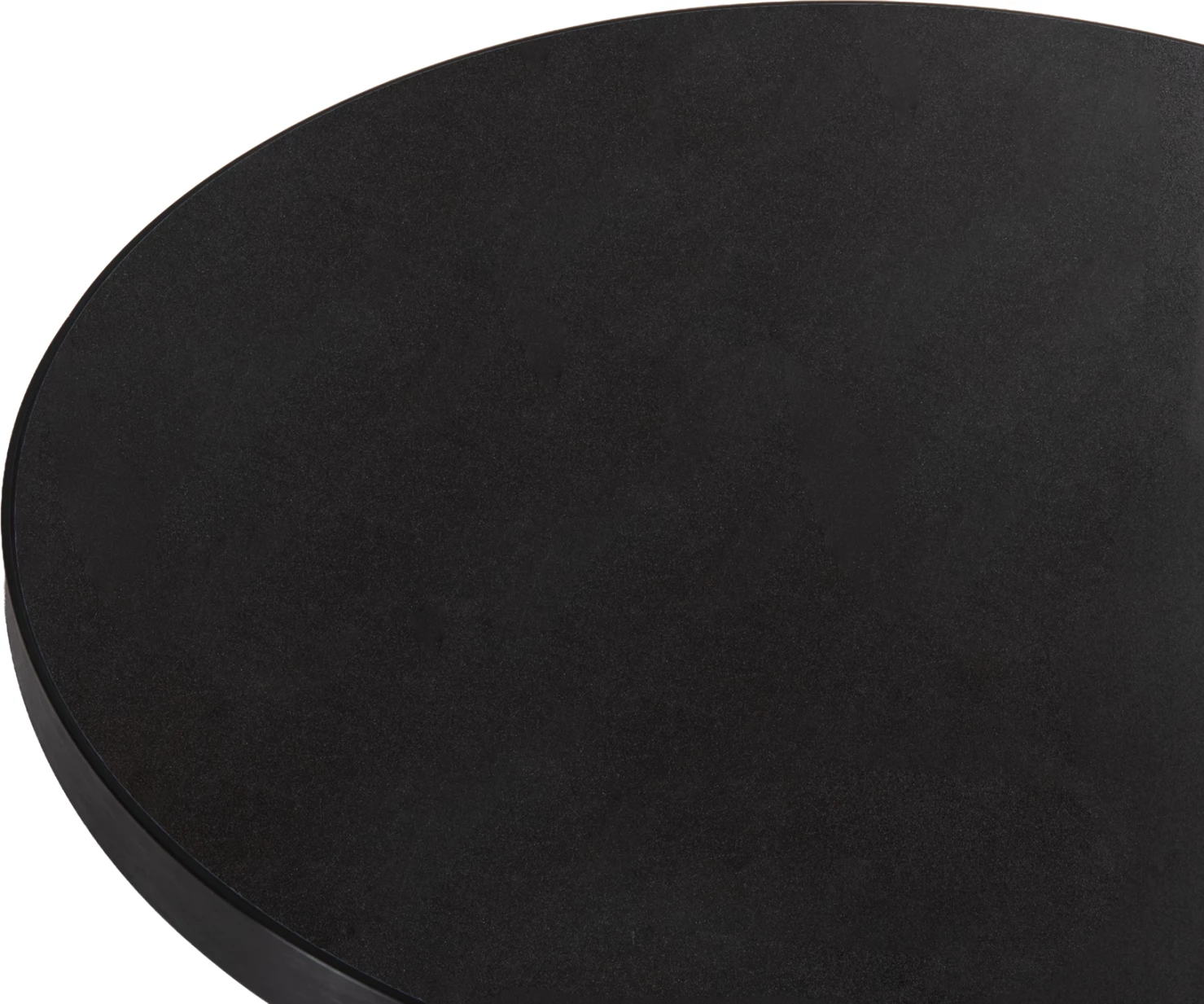 Sipërfaqe tavoline e rrumbullakët prej guri të sinterizuar, kornizë alumini e zezë, FH6653.01, Ø70 cm