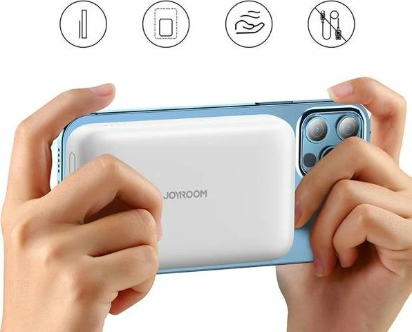 Powerbank magnetik Joyroom JR-W020 Mini 10000mAh MagSafe wireless 15W, i zi