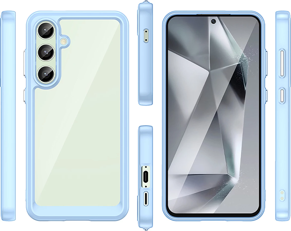 Mbështjellës Hurtel Outer Space Case për Samsung Galaxy S24 FE, TPU, Kaltër