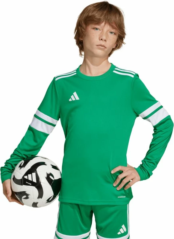Fanellë me mëngë të gjata për fëmijë adidas, e gjelbër [Madhësia: 140 cm]