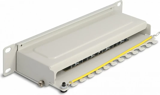 Patch panel DeLOCK 10", 8 porta Cat6a, 1U, gri