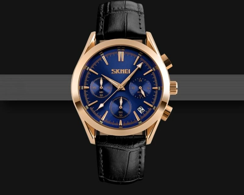 Orë dore për meshkuj Skmei, e zezë