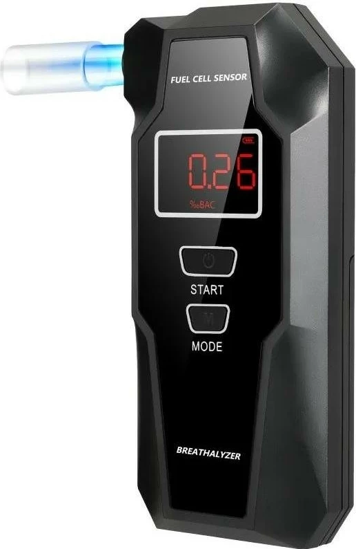 Alkomat Aisko AlcoAlert Handy, elektro-kimik, memorie 50 matje, 3 piesë frymimi, e zezë