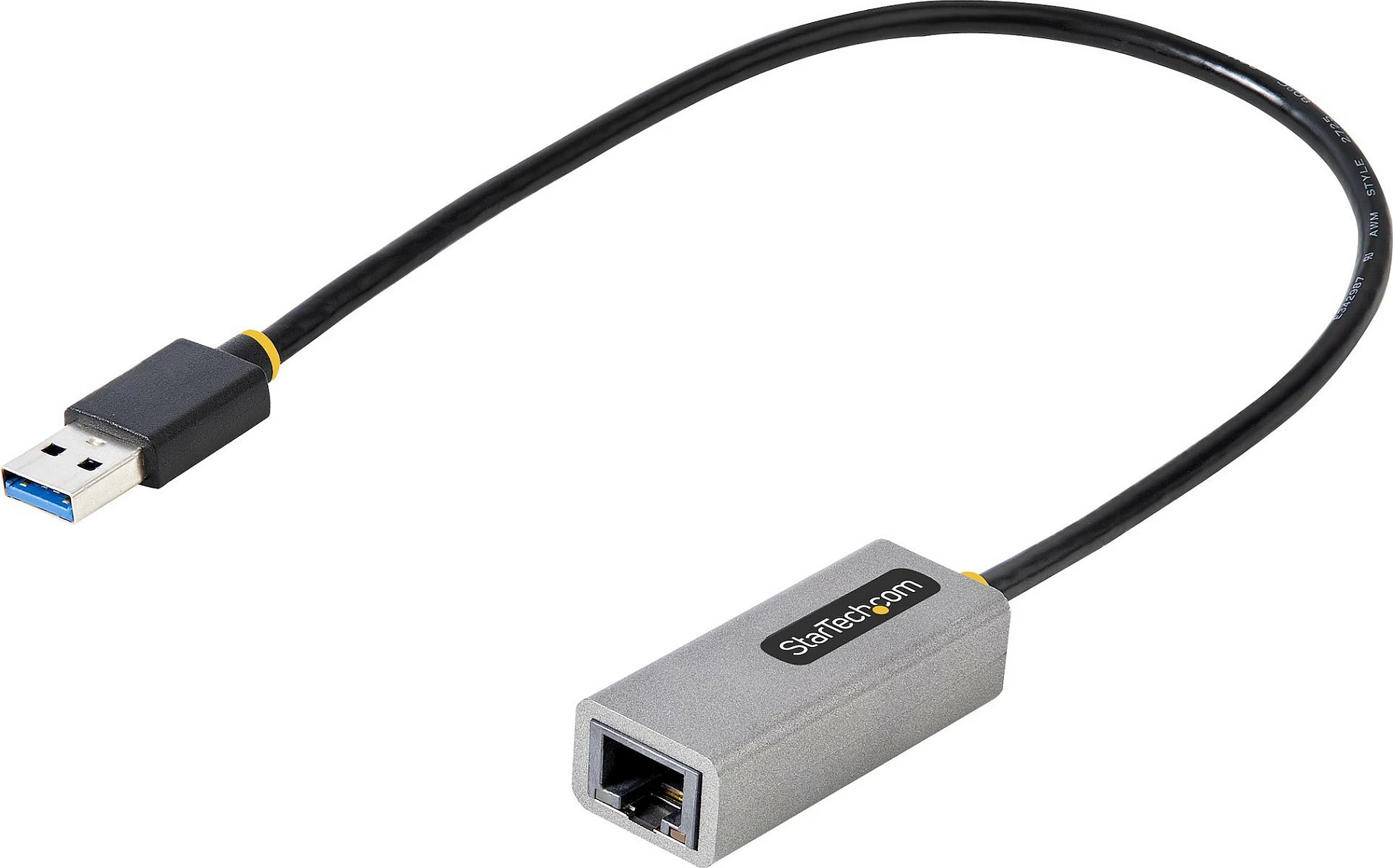 Adapter USB 3.0 në Gigabit Ethernet StarTech, USB-A në RJ45, kabllo 30cm, gri