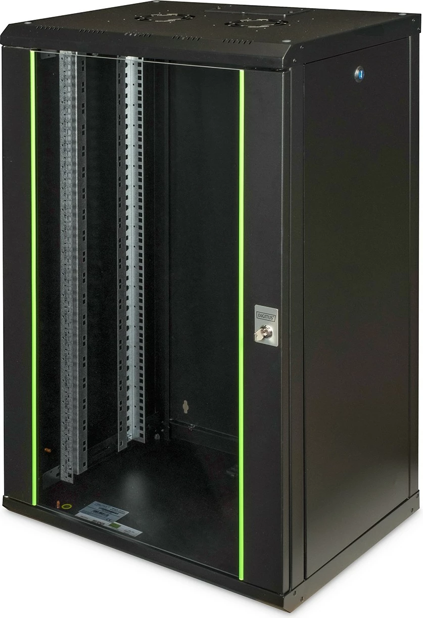 Kasë muri Digitus Unique 20HE, 998x600x450mm, e zezë