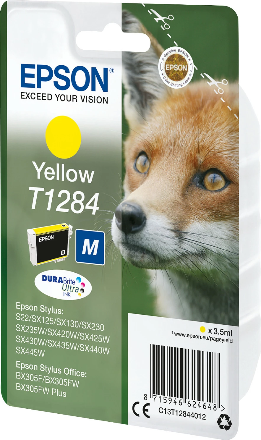 Kartrixh bojë Epson T1284 (C13T12844012), Yellow