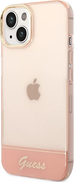 Mbështjellës Guess GUHCP14MHGCOP për iPhone 14 Plus 6.7", rozë, hardcase