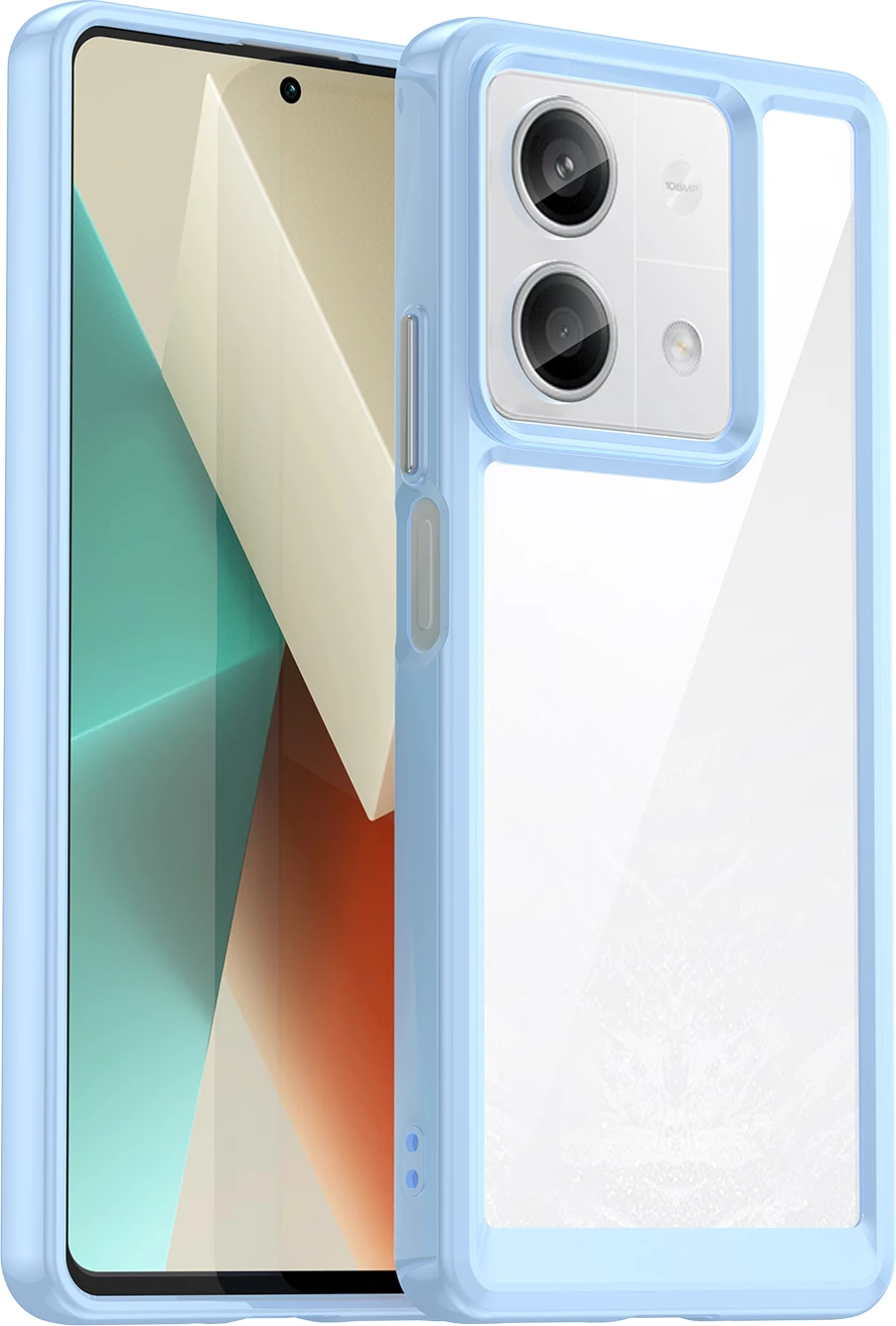 Mbështjellës Hurtel Outer Space për Xiaomi Redmi Note 13 Pro, PC/TPU, Kaltër