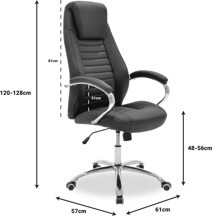 Karrige për zyre Sonar, e zezë