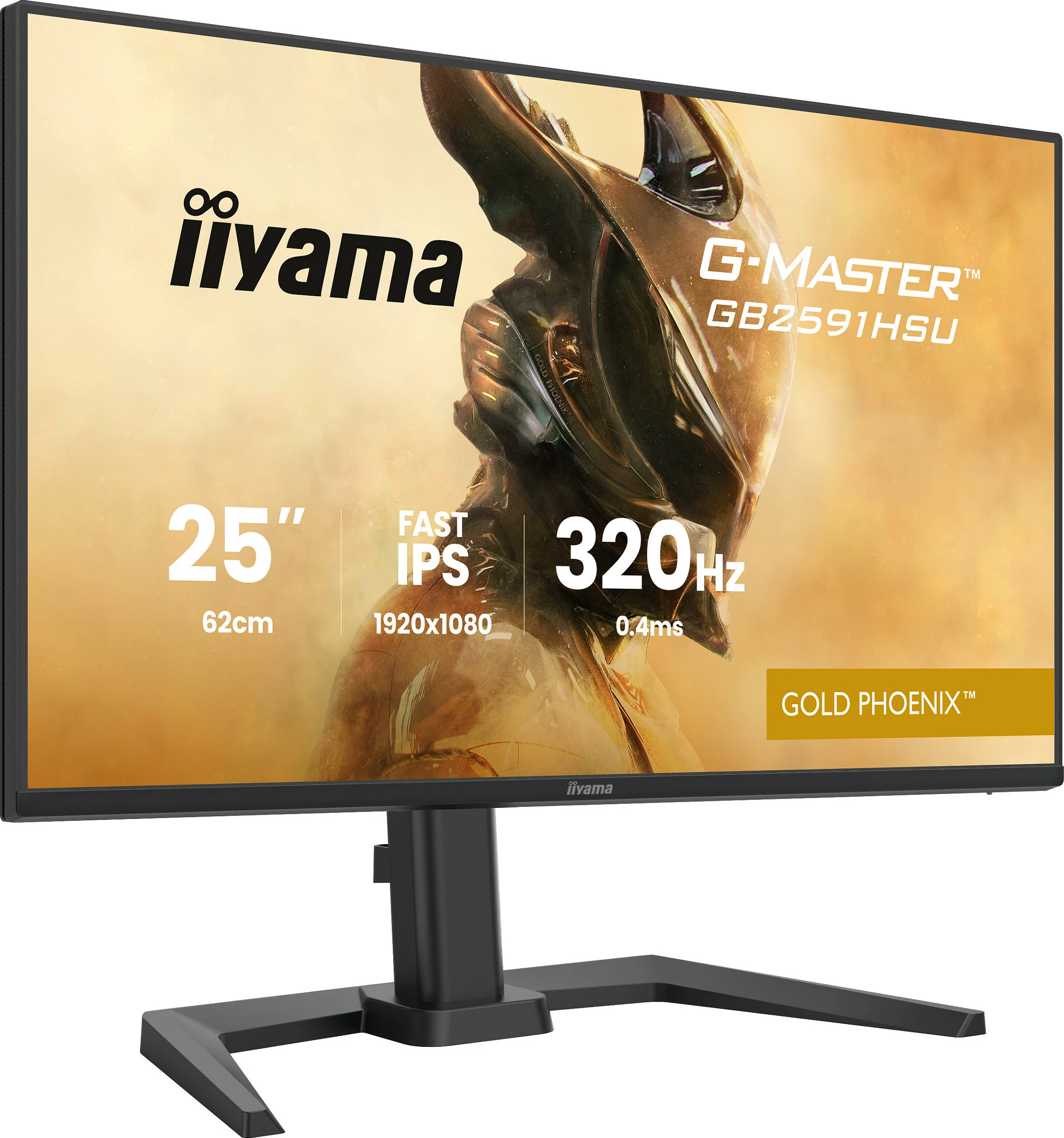 Monitor gaming iiyama G-MASTER Gold Phoenix GB2591HSU-B1, 24.5" Full HD, Fast IPS 320Hz, i zi mat