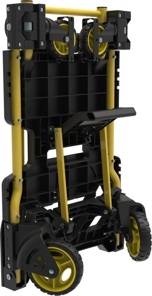 Karrocë transporti 2-në-1 Stanley FT585 (SXWTD-FT585), kapacitet 70/137 kg, e palosshme, e zezë/verdhë
