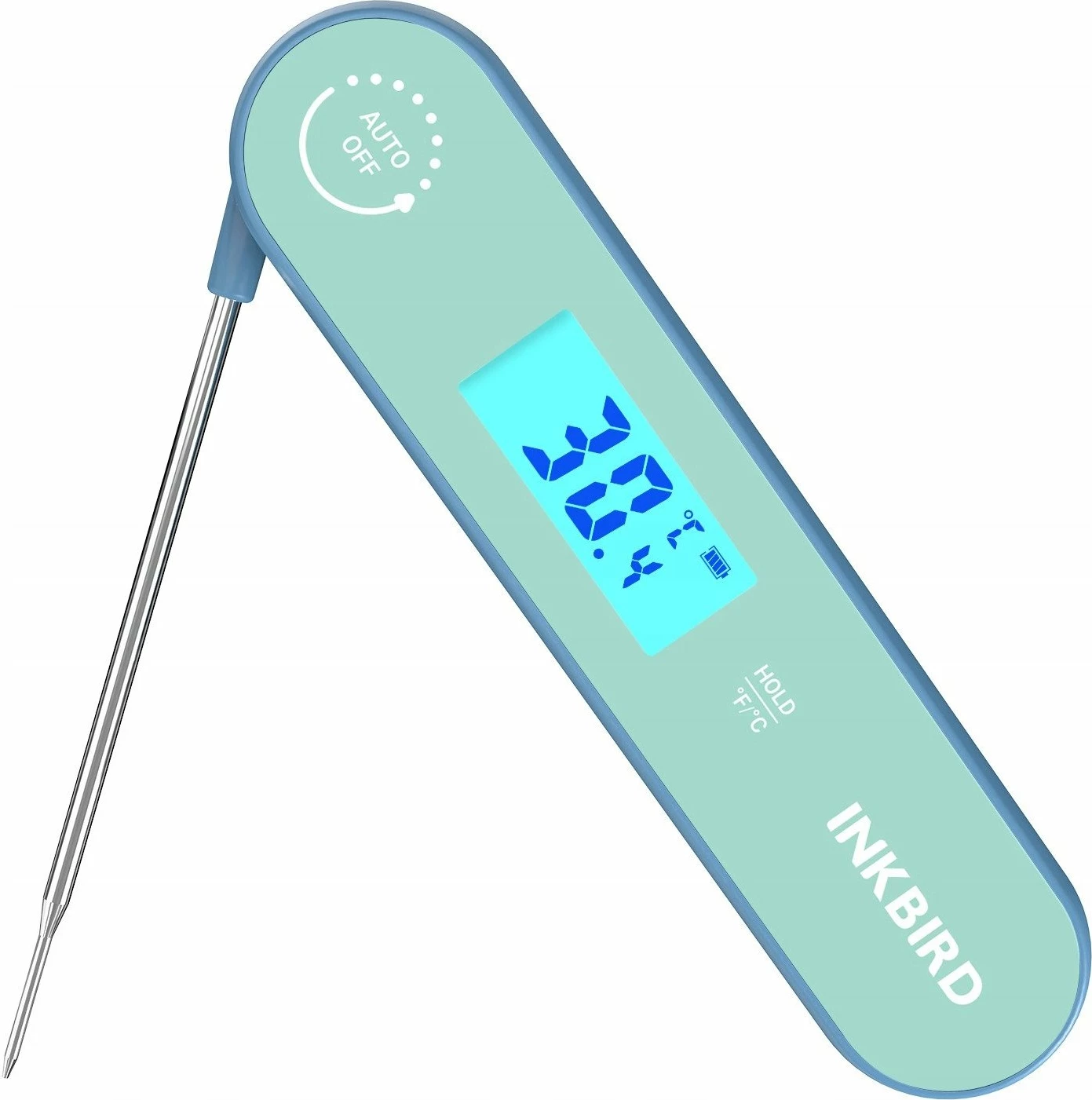 Termometër instant elektronik Inkbird IHT-1K 0-300°C USB i rikarikueshëm Jeshil