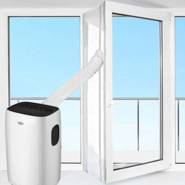 Vulë izolimi për derë ballkoni/verande, BECOOL BC03AIRSTPVT, perimetër max 560 cm, me zinxhirë të dyfishtë, e bardhë