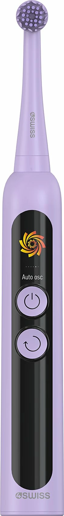 Furçë dhëmbësh elektrike 4Swiss ST216 Electrosonic Care+ 6 mënyra, 2 koka, Lavender