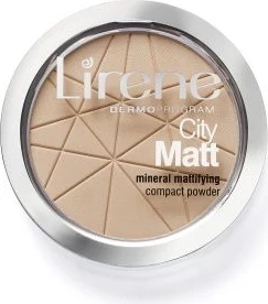 Pudër për fytyrë Lirene City Matt, 02 Natural, 9 g