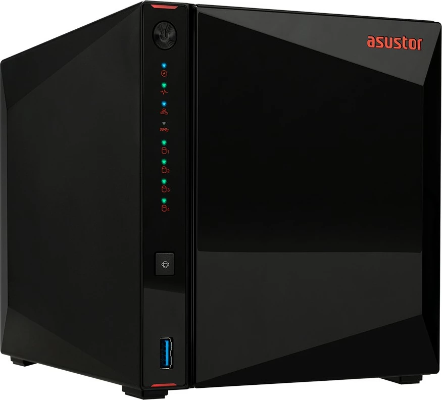 NAS Asustor Nimbustor 4 AS5304T, Intel Celeron J4105, 4 GB DDR4, e zezë