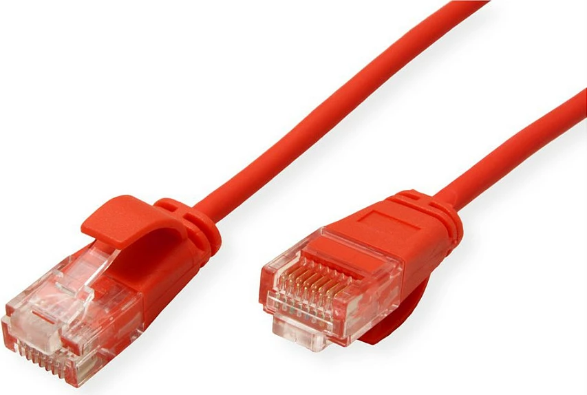 Kabllo rrjeti ROLINE GREEN 21.44.3910, Cat6a, 0.15 m, RJ45-RJ45, e kuqe