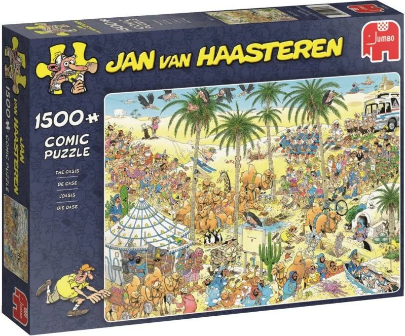 Puzzle, Jumbo, Jan van Haasteren The Oasis, 1500 copë, modeli 19059
