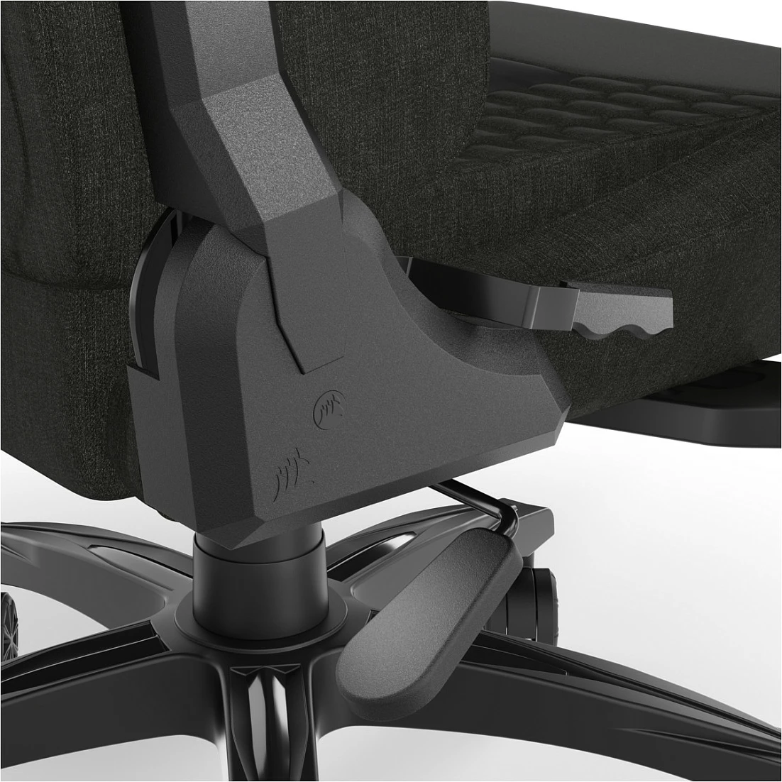 Karrige gaming Corsair TC100 Relaxed, 2D armrest, ergonomike, e zezë