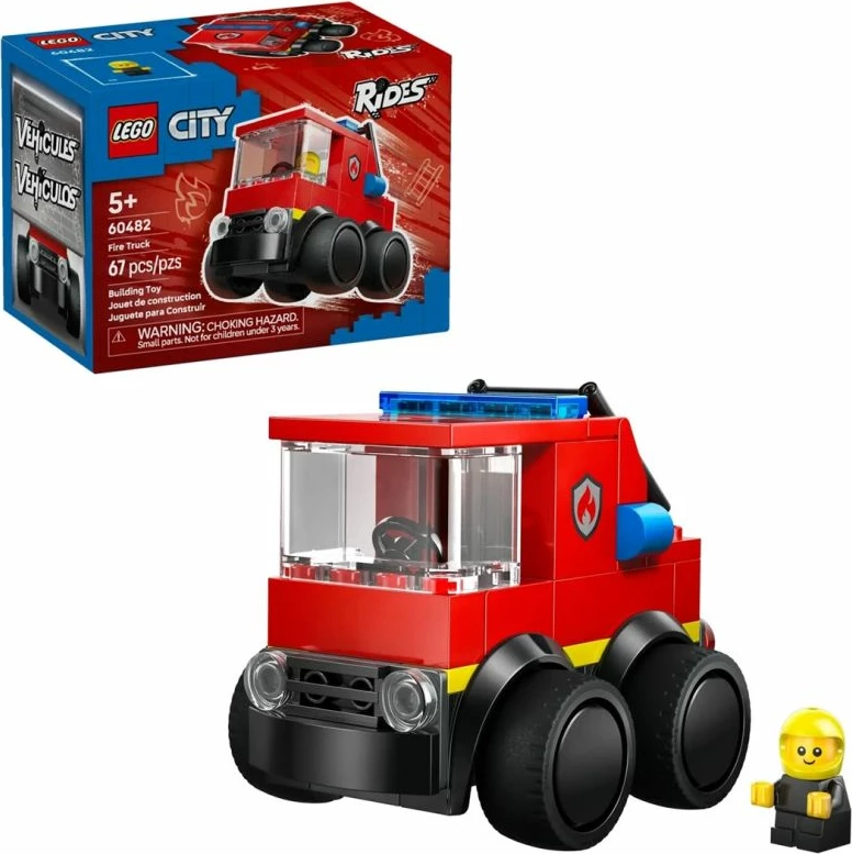 Set LEGO City 60482 kamion zjarrfikës 67 pjesë moshat 5+ i kuq
