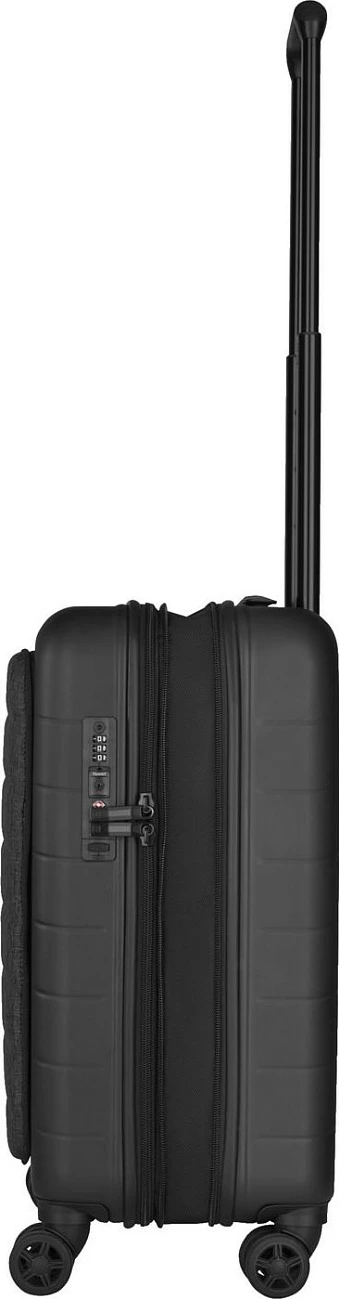 Kasë udhëtimi Wenger Syntry Carry-On me ndarje për laptop, e zezë/gri